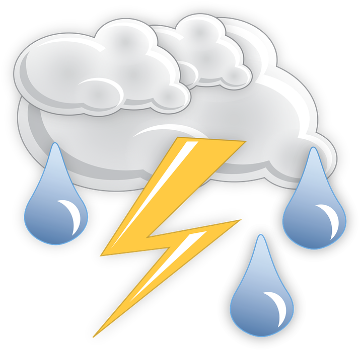 Thunderstorm Emoji Graphic PNG
