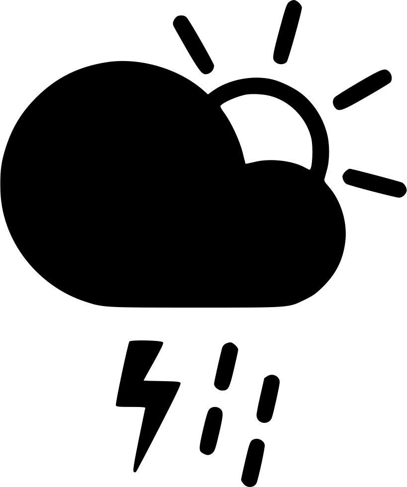Thunderstorm Icon Graphic PNG