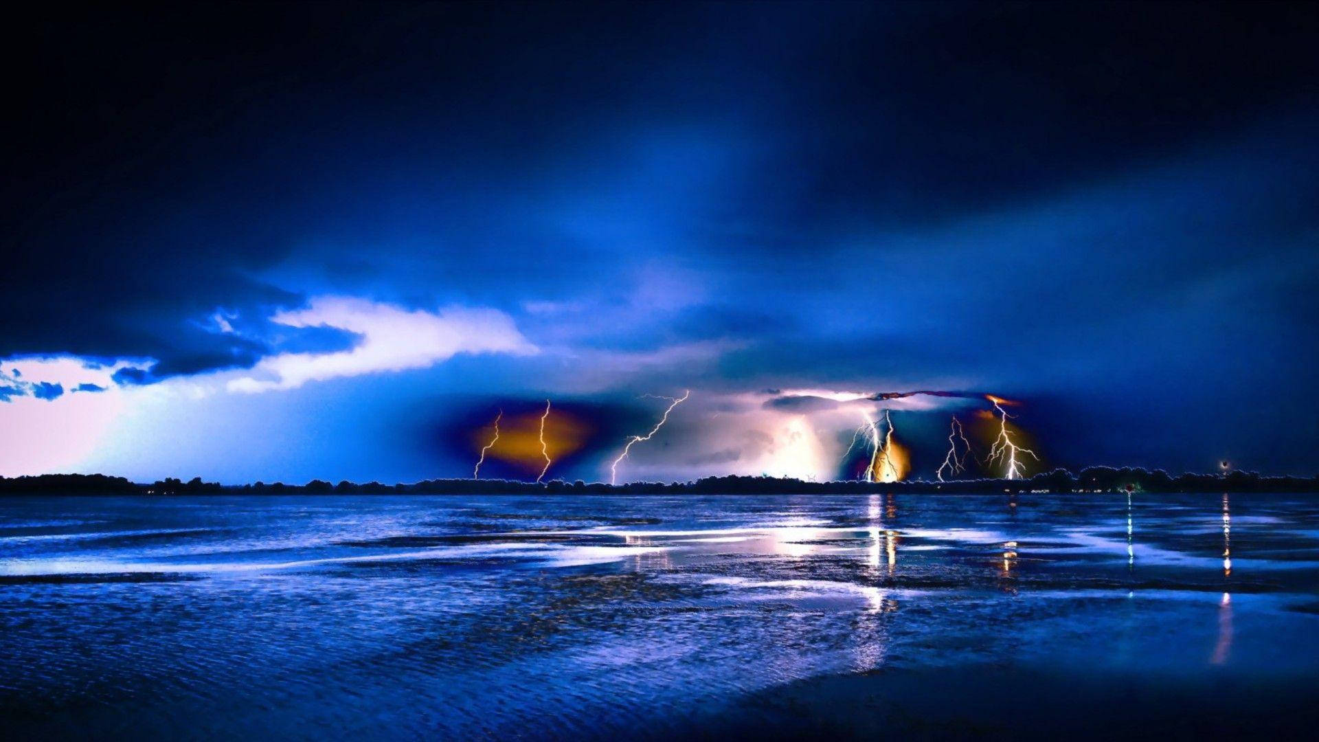 Thunderstorm Ocean Edit Picture