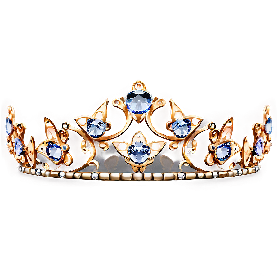 Tiara With Butterflies Png Dbj53 PNG