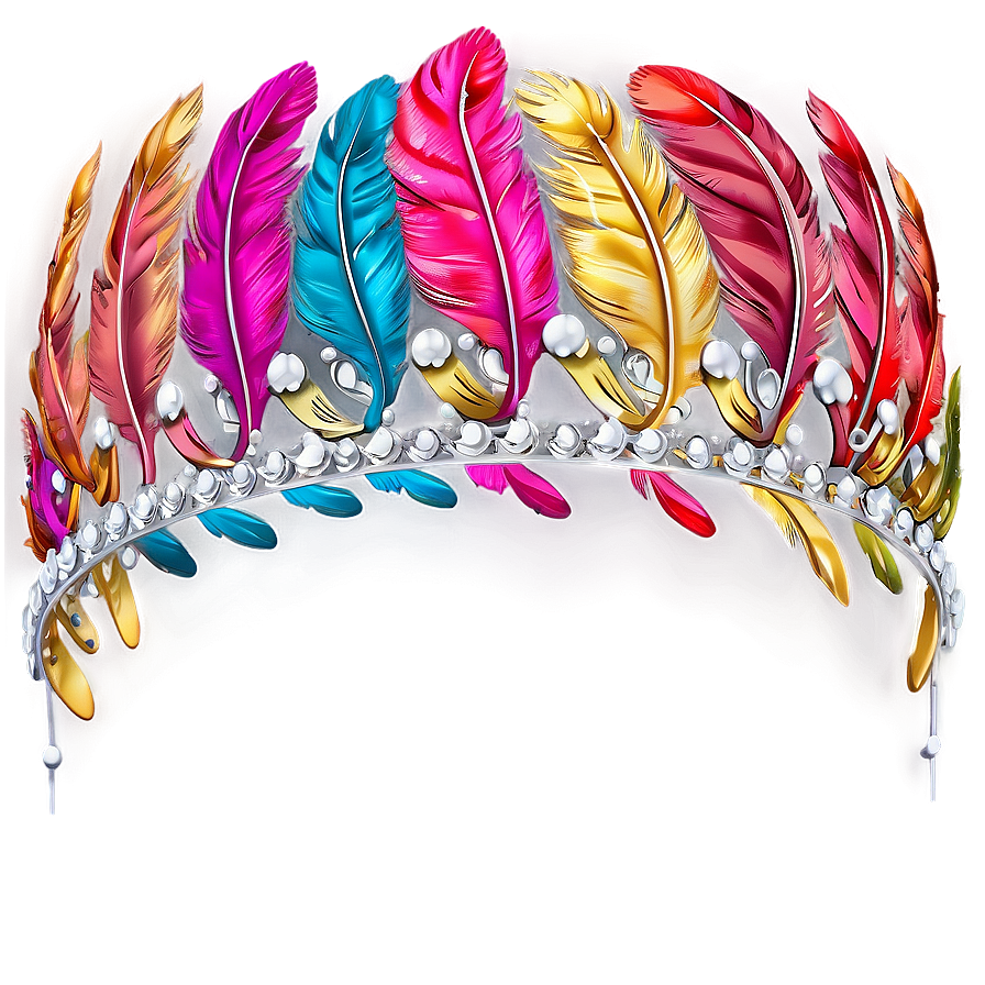 Tiara With Feathers Png 05252024 PNG