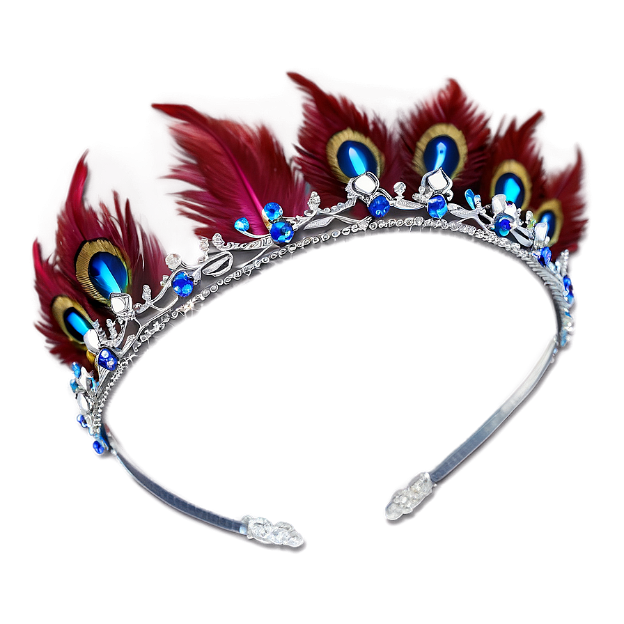 Tiara With Feathers Png Kkk PNG