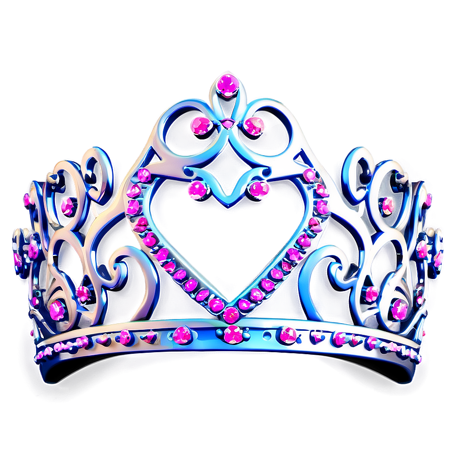 Tiara With Hearts Png Qxe PNG