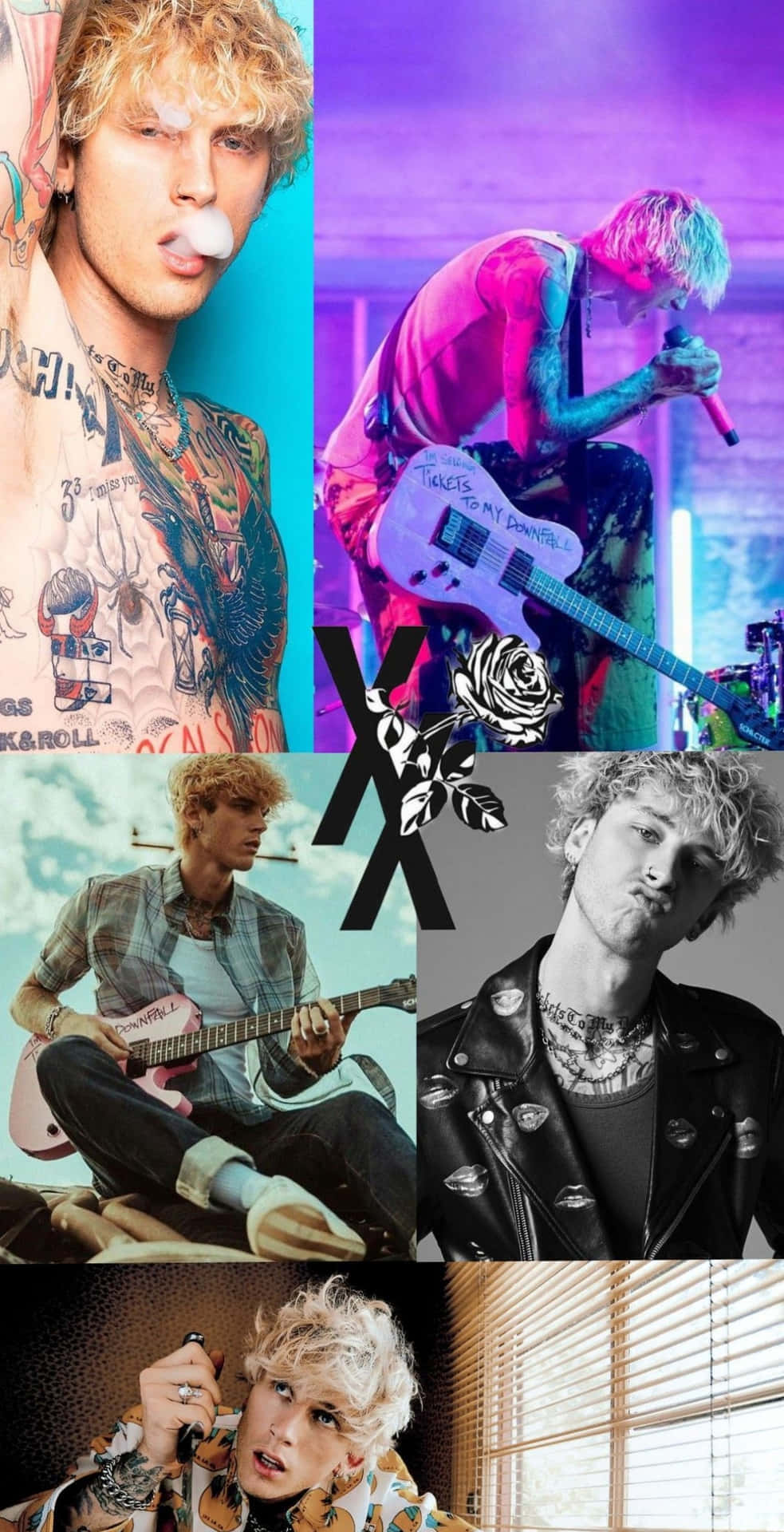 "Tickets To My Downfall: the ultimate album from rockstar Machine Gun Kelly." Wallpaper