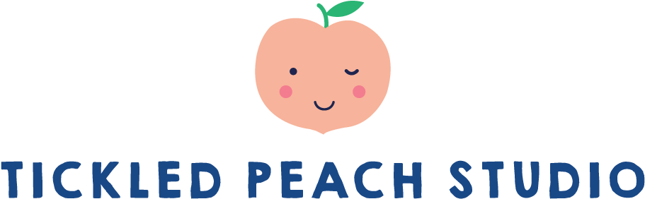 Tickled Peach Studio Logo PNG