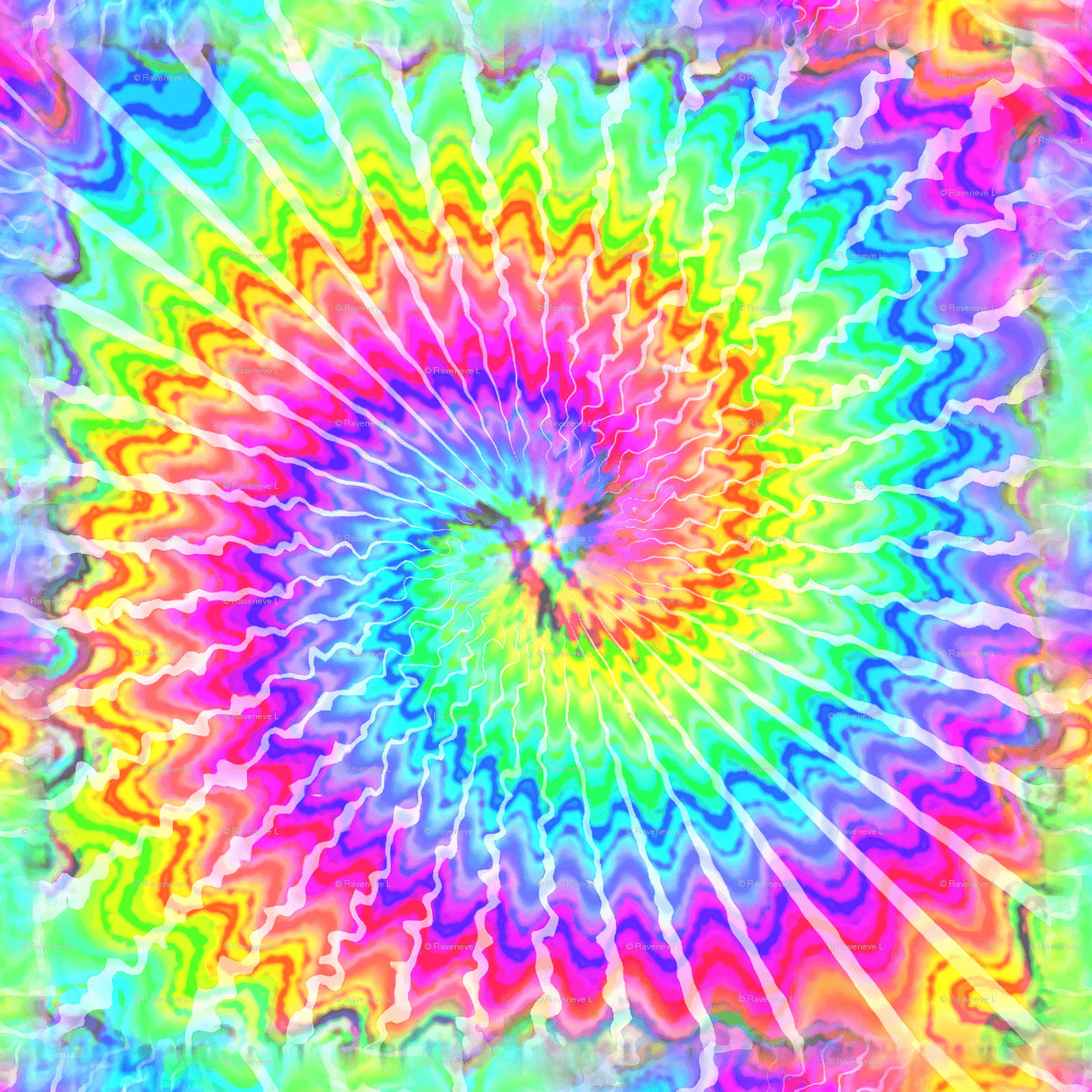 Tiedye Neon Rainbow Hintergrund Wallpaper