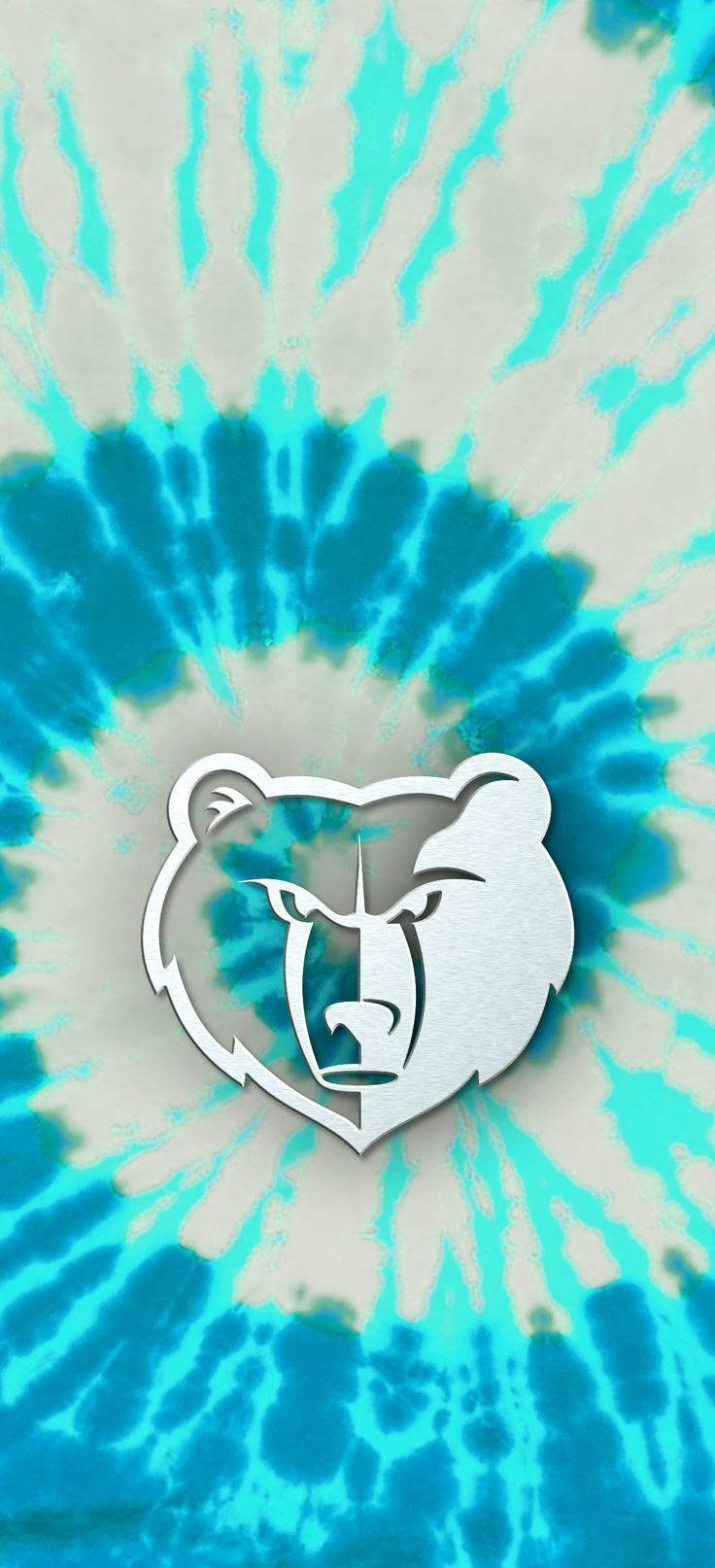 Tie Dyed Nba Memphis Grizzlies Logo Wallpaper