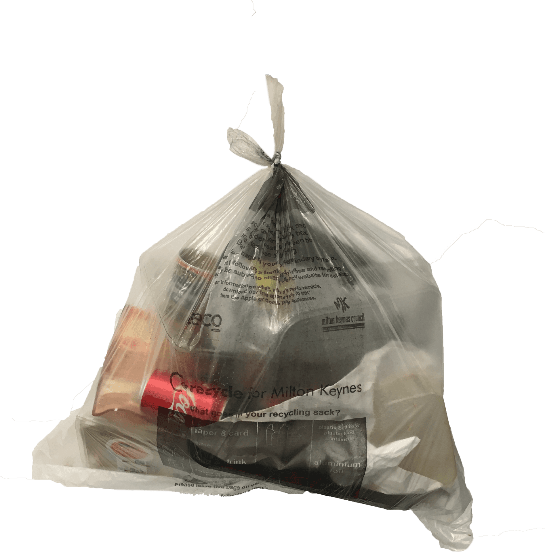 Tied Recycling Plastic Bag PNG