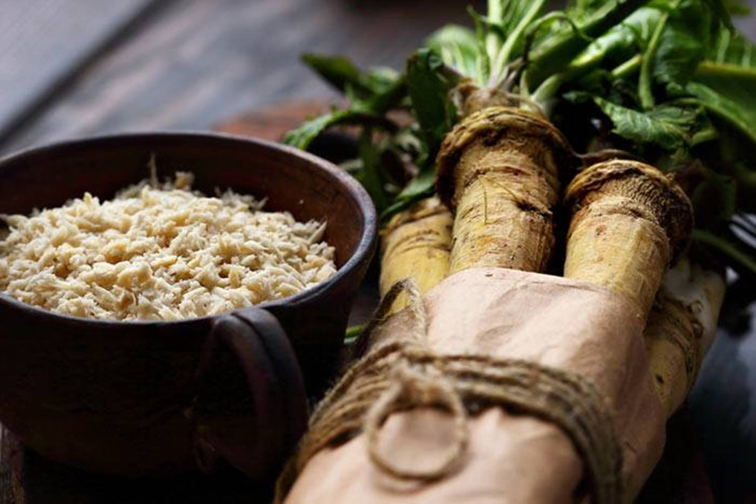download-tied-up-horseradish-with-bowl-wallpaper-wallpapers