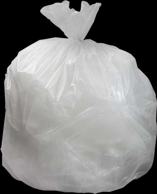 Tied White Garbage Bag PNG
