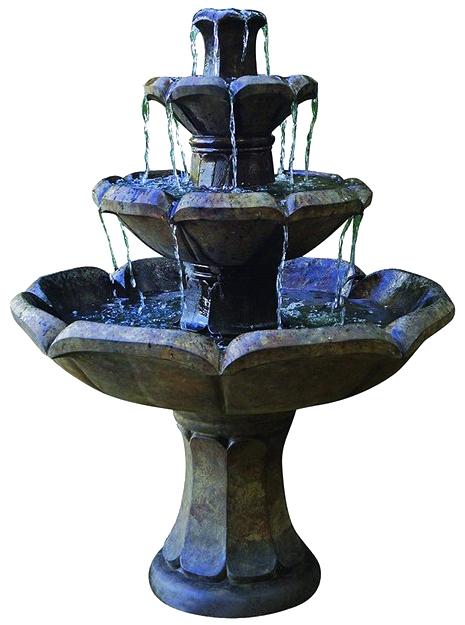 Tiered Garden Fountain.png PNG
