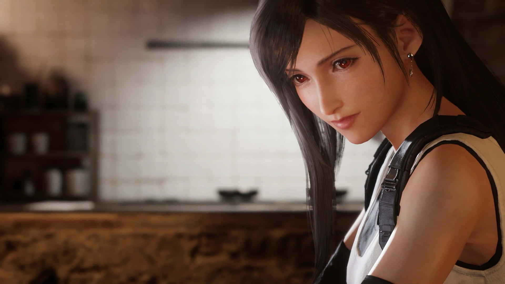 Render Tifa Lockhart  Final Fantasy VII Remake Video Game 4K wallpaper  download