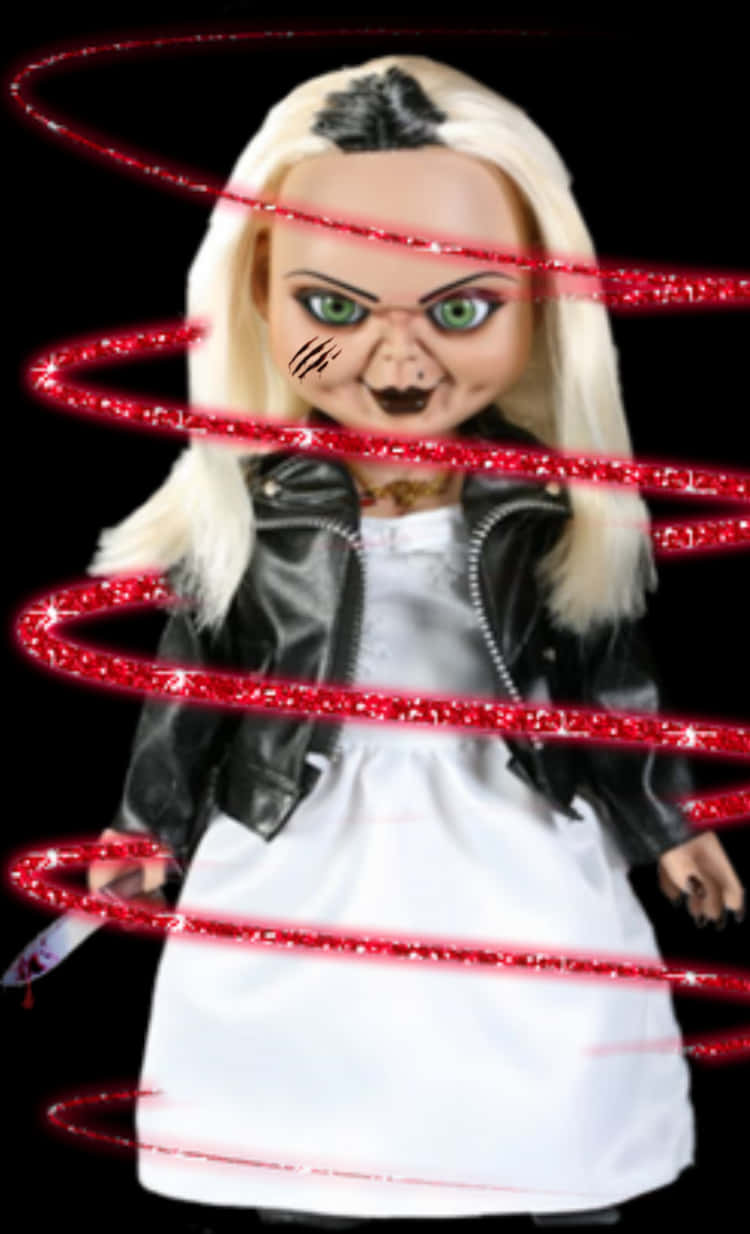 Tiffany Doll Red Spiral Effect PNG