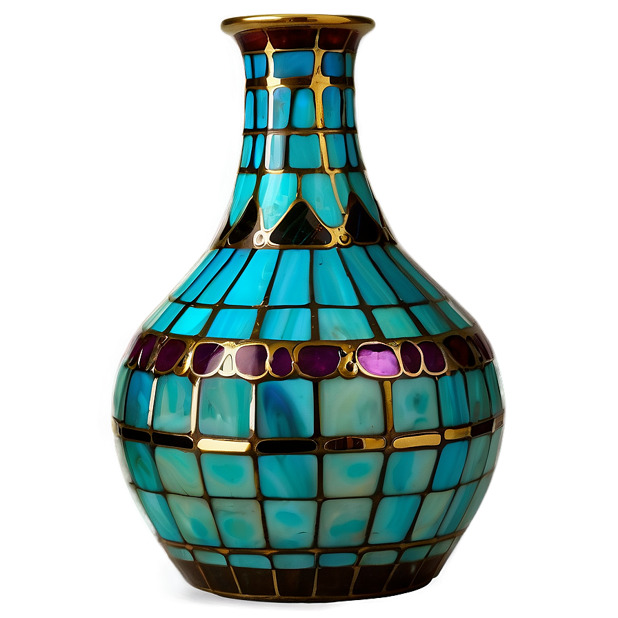 Tiffany Glass Vase Png 06242024 PNG