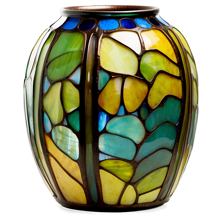 Tiffany Glass Vase Png 06242024 PNG