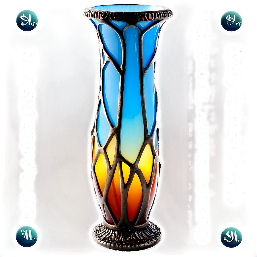 Tiffany Glass Vase Png 6 PNG