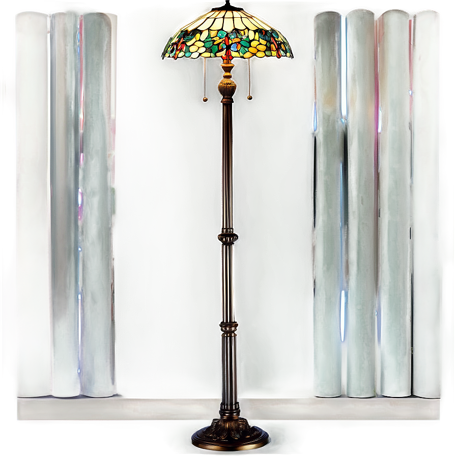 Tiffany Style Floor Lamp Png 12 PNG