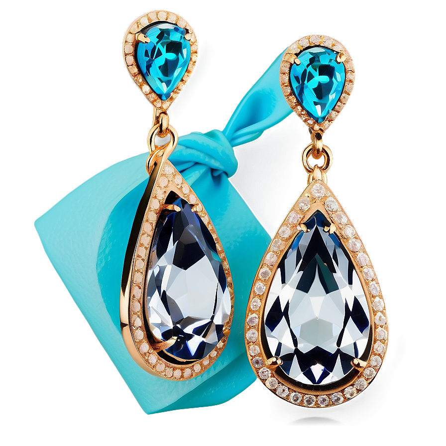 Tiffany Teardrop Earrings Png Ebr92 PNG