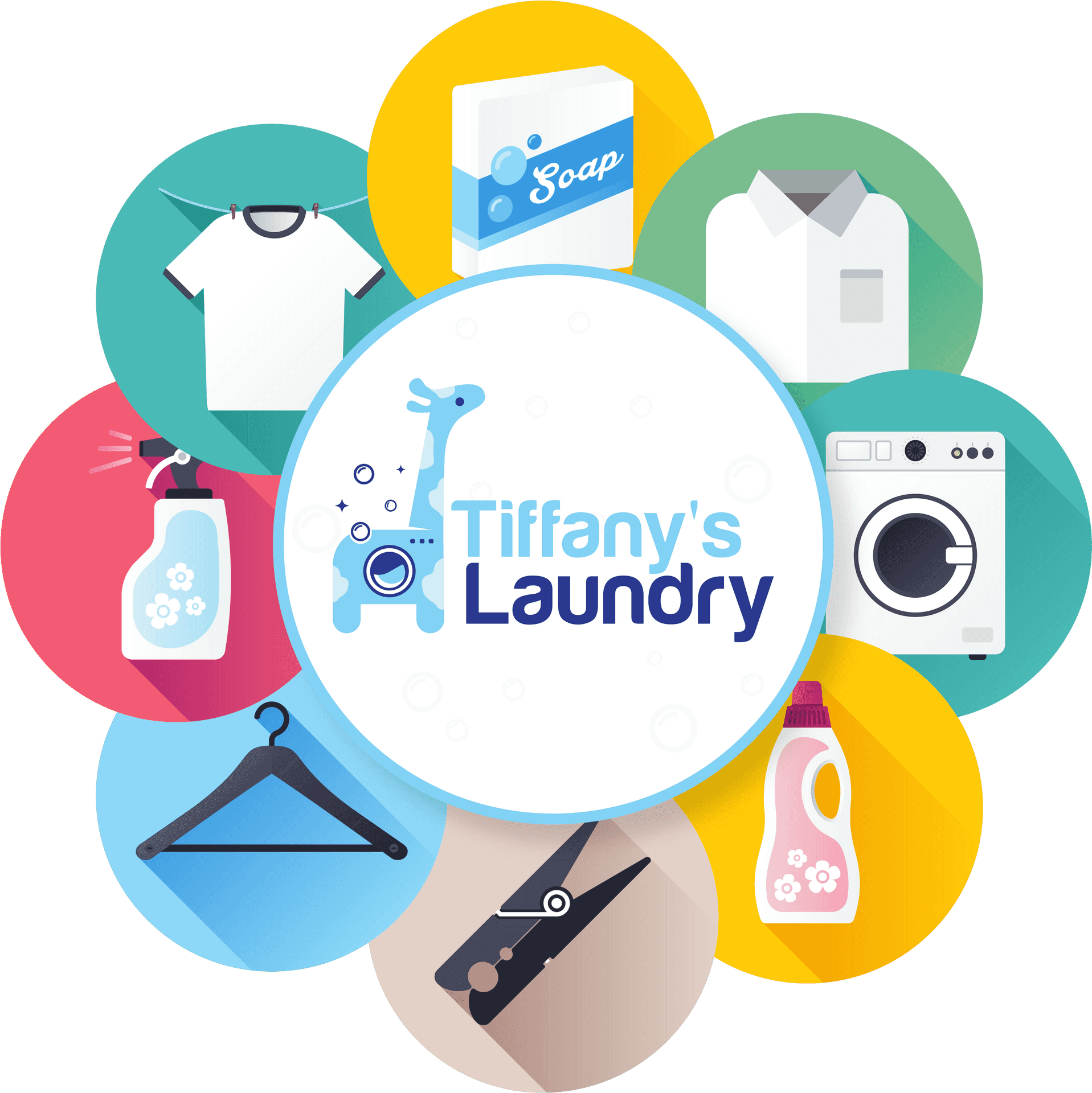 Tiffanys Laundry Service Graphic PNG
