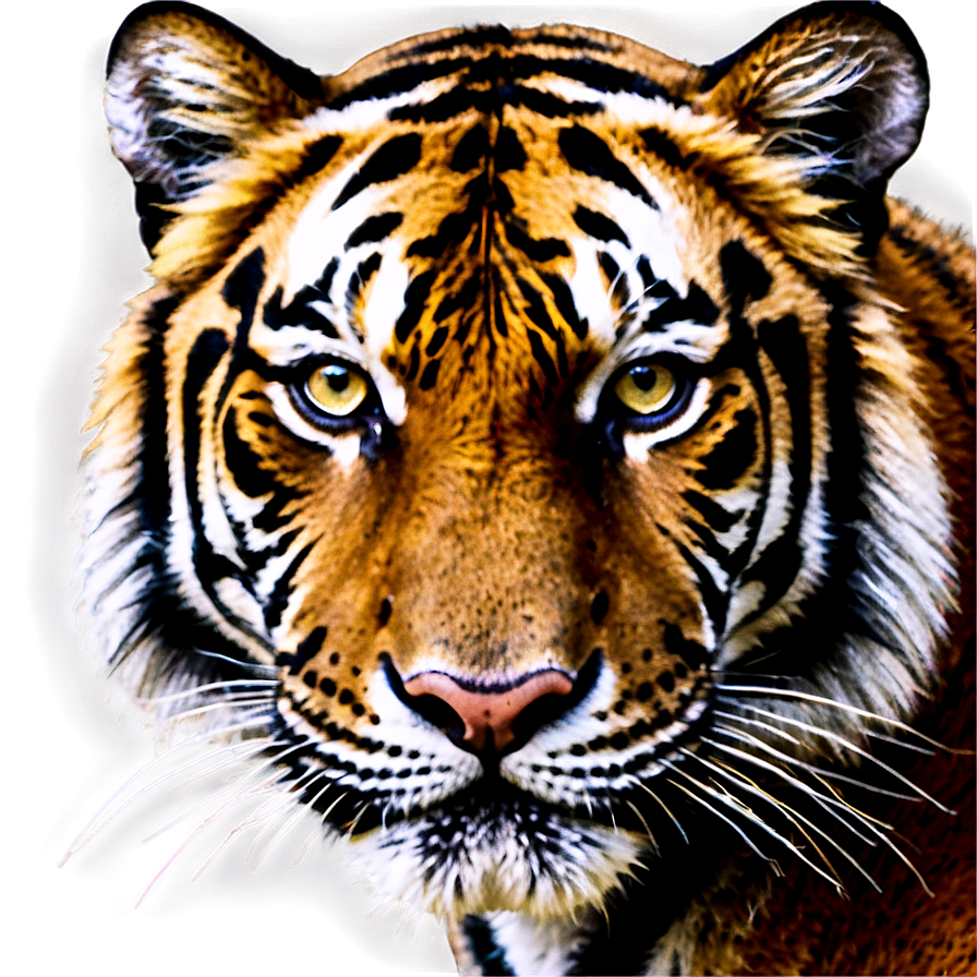 Tiger Face Close-up Png Gur15 PNG