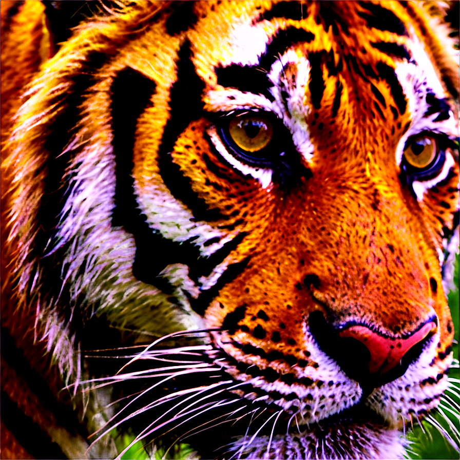 Tiger Face Close-up Png Spy70 PNG