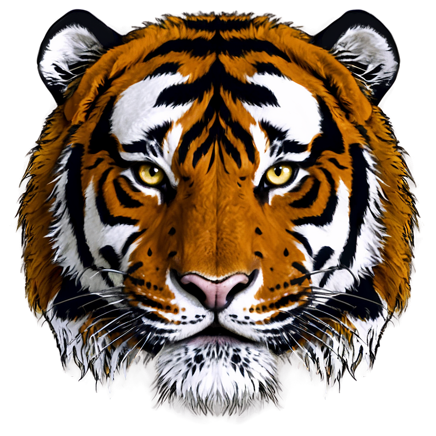 Tiger Face In Detail Png 06252024 PNG