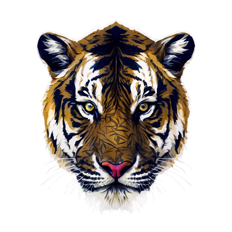 Tiger Face Silhouette Png 92 PNG