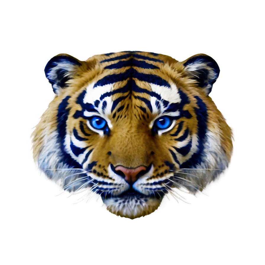 Tiger Face With Blue Eyes Png 06252024 PNG