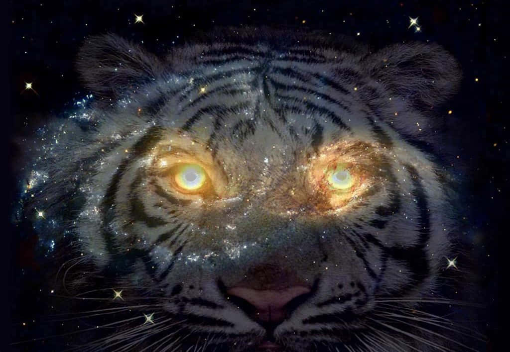Stare Into The Majesty Of The Tiger Galaxy Wallpaper