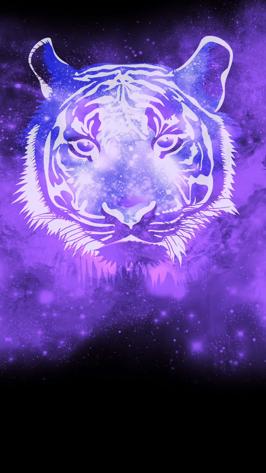 Striking Beauty of the Tiger Galaxy Universe Wallpaper