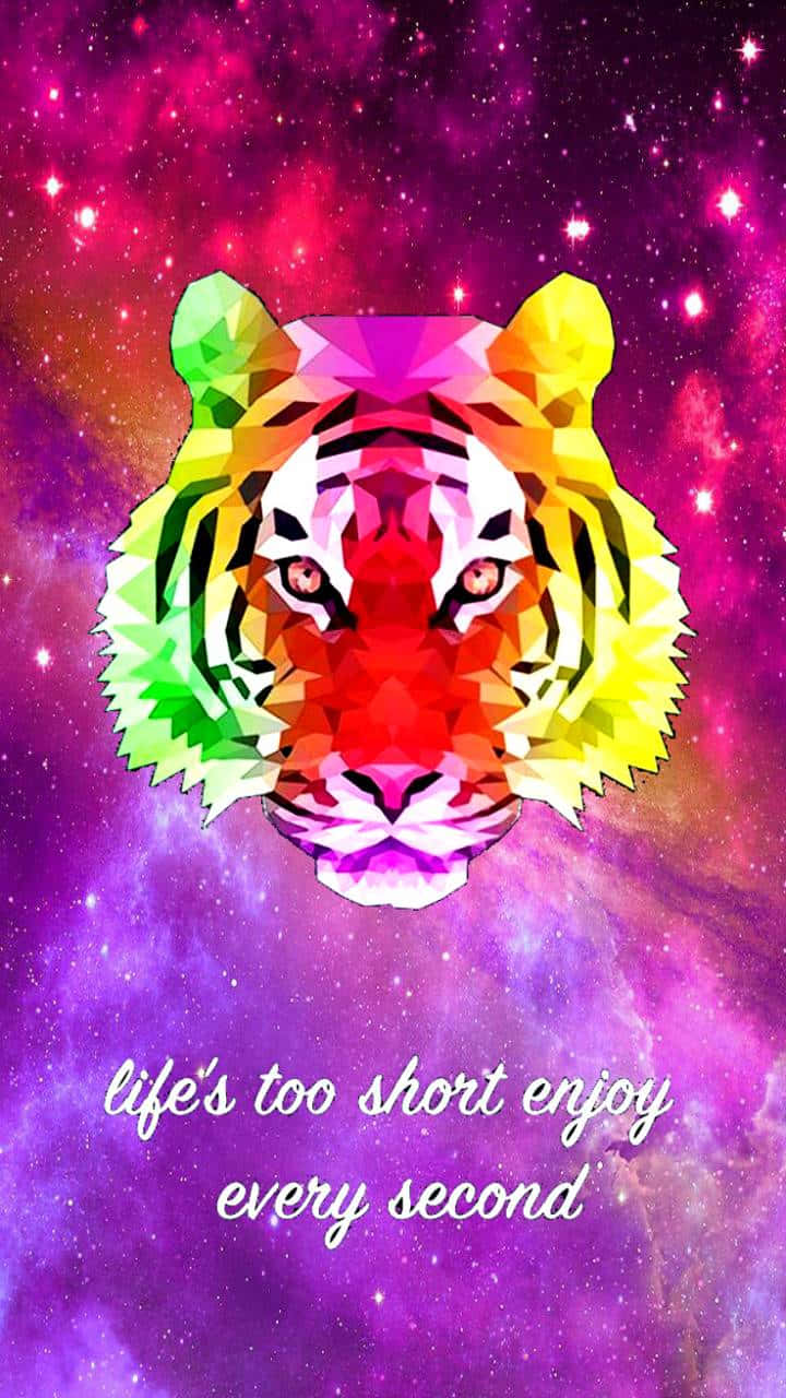 The Majestic Beauty of Tiger Galaxy" Wallpaper