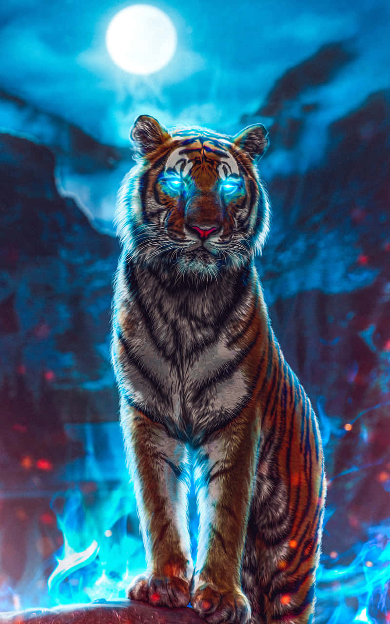 galaxy hipster tiger