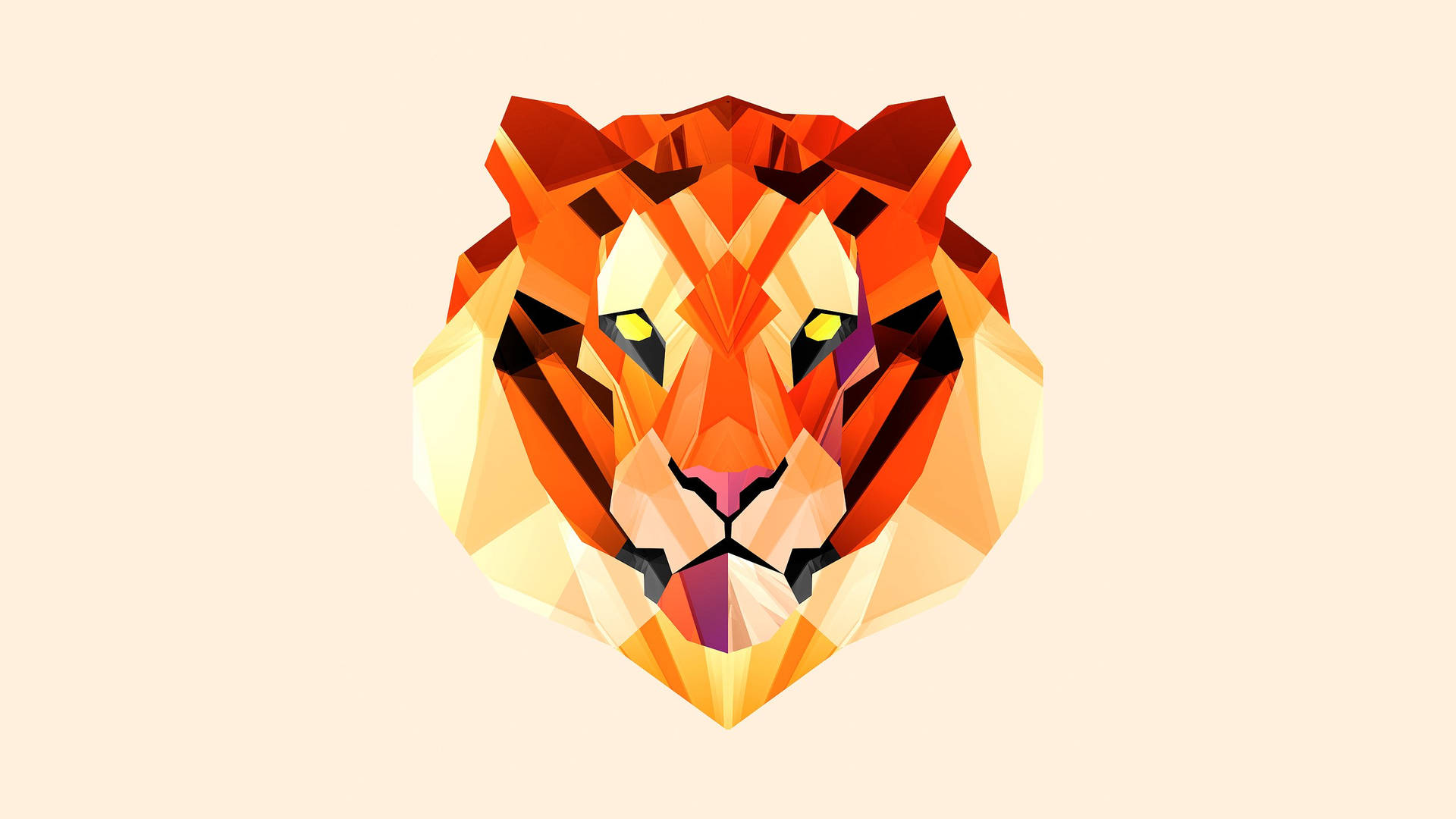 Tiger Geometric Animal Art
