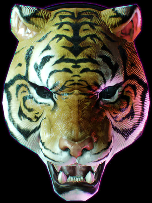 Tiger Head Mask Image PNG