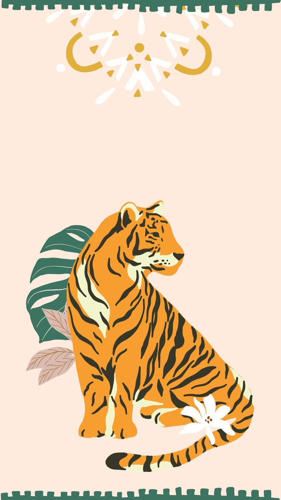 Tiger_ Illustration_ Aesthetic_ Artwork Wallpaper