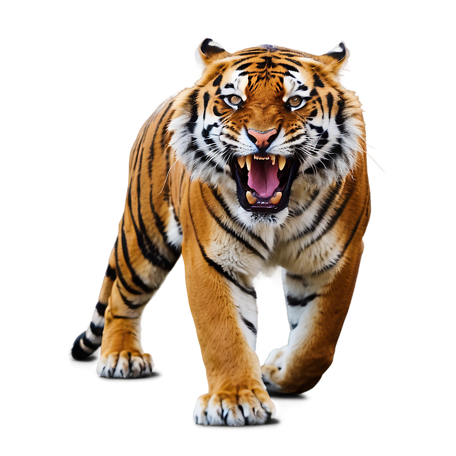 Tiger In Savage Roar Png 22 PNG