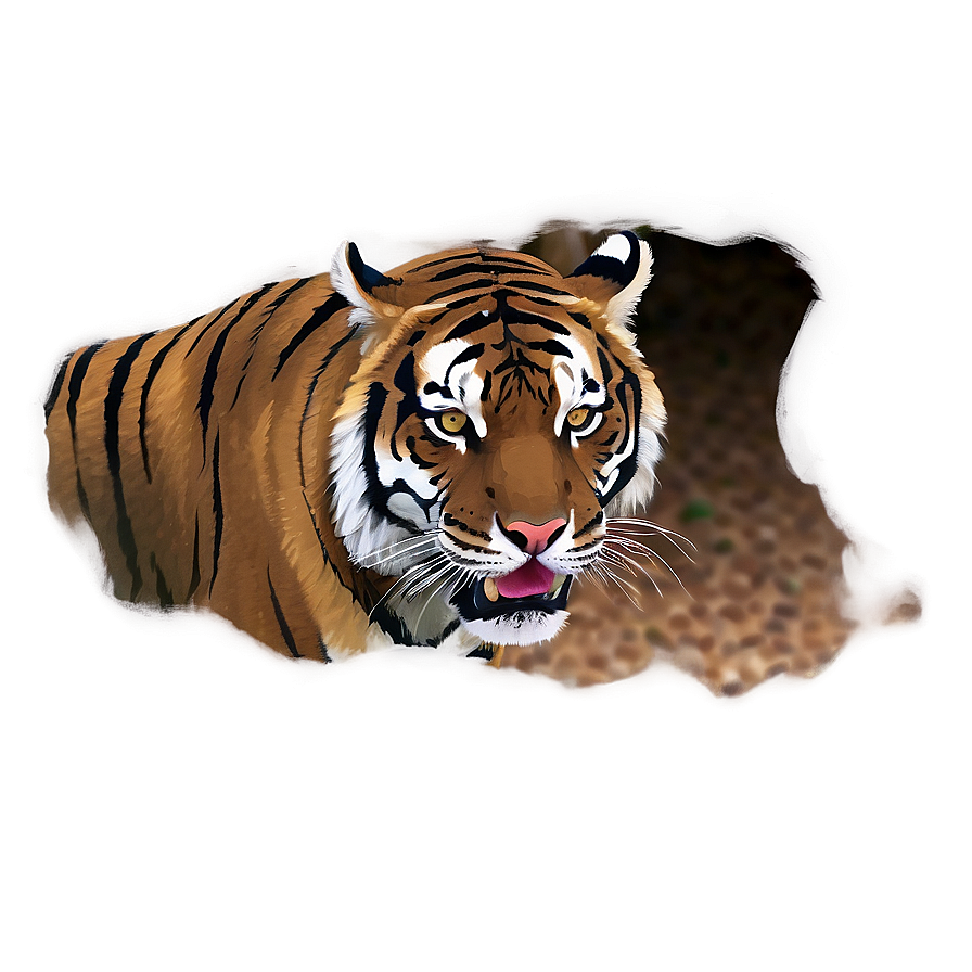 Tiger's Intimidating Presence Png 90 PNG