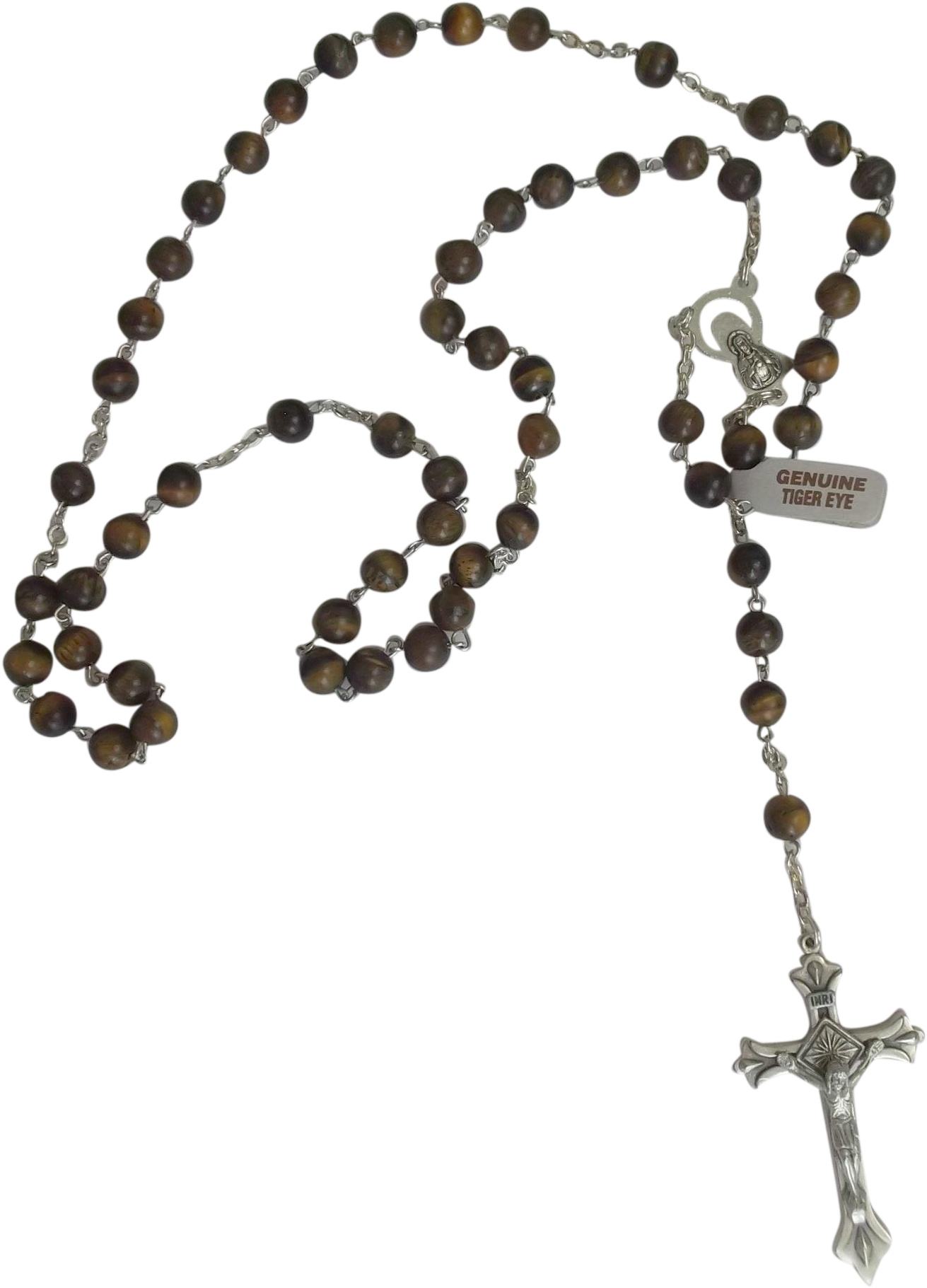 Tiger_ Eye_ Rosary_ Beads PNG