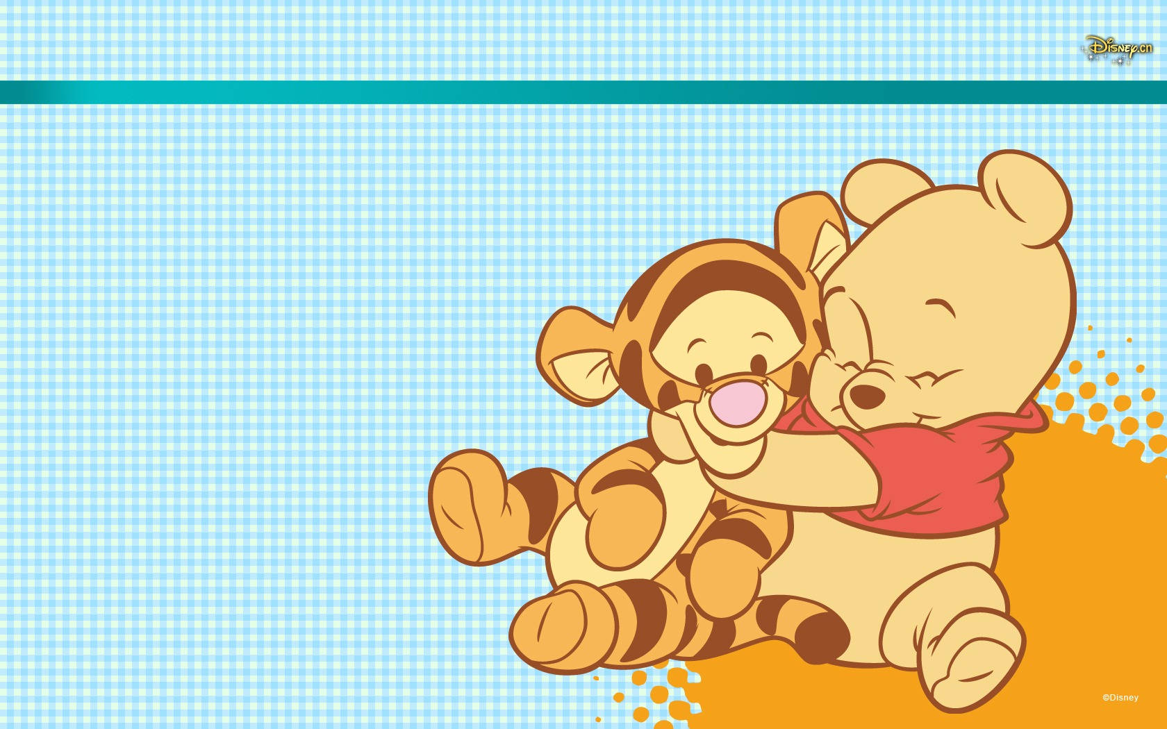 Tigger og Winnie The Pooh Iphone WallBack Wallpaper