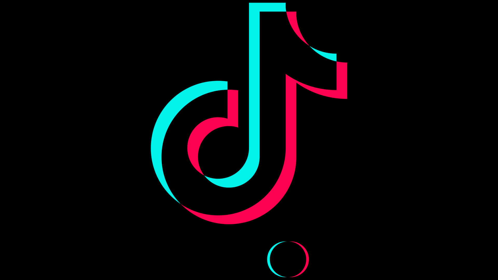 Tik Tok Logo Black Background PNG