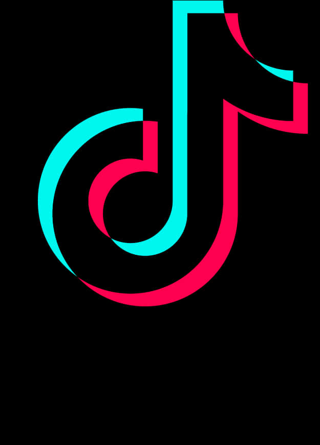 Tik Tok Logo Black Background PNG