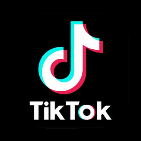 Tik Tok Logo Black Background PNG