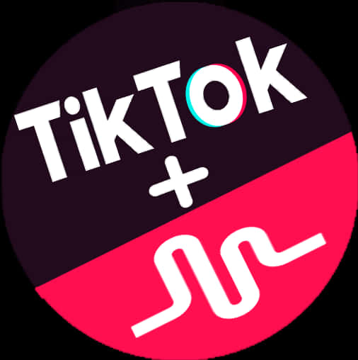Tik Tok Plus Musical Note Logo PNG