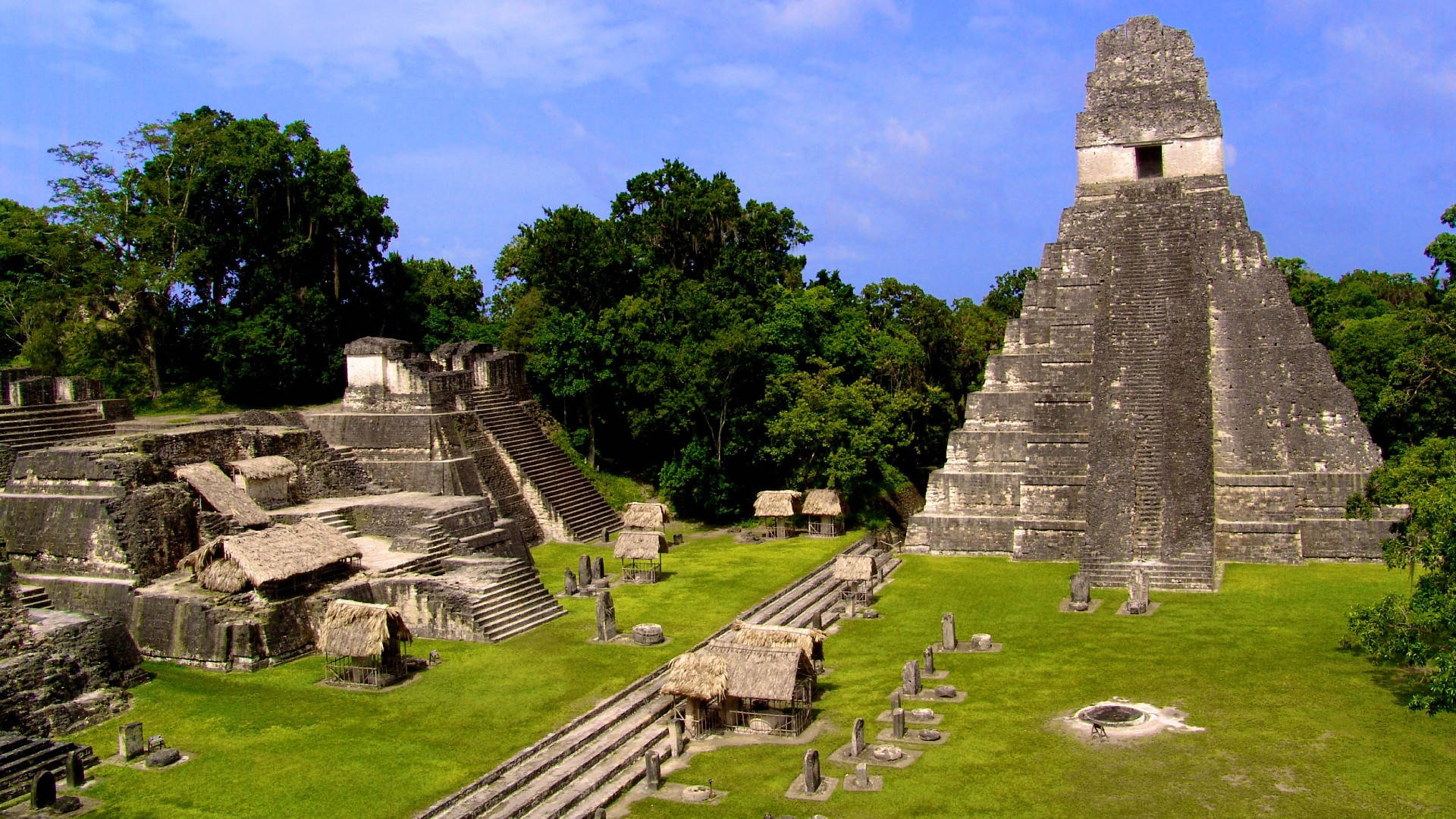 Tikal bygninger under dagen Wallpaper