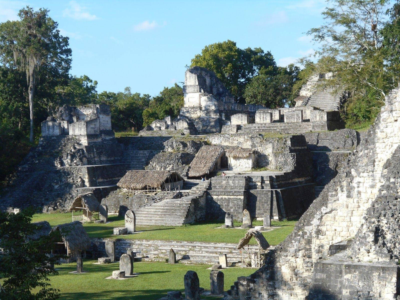 Tikal Crumbling Structure Wallpaper