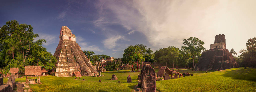 Tikal Morning Panorama Picture