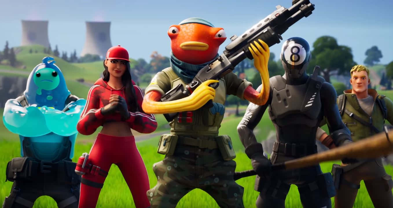 Tiko With Different Fortnite Skins Wallpaper