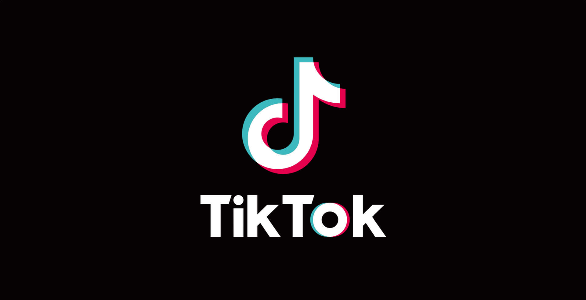 tiktok logo on a black background