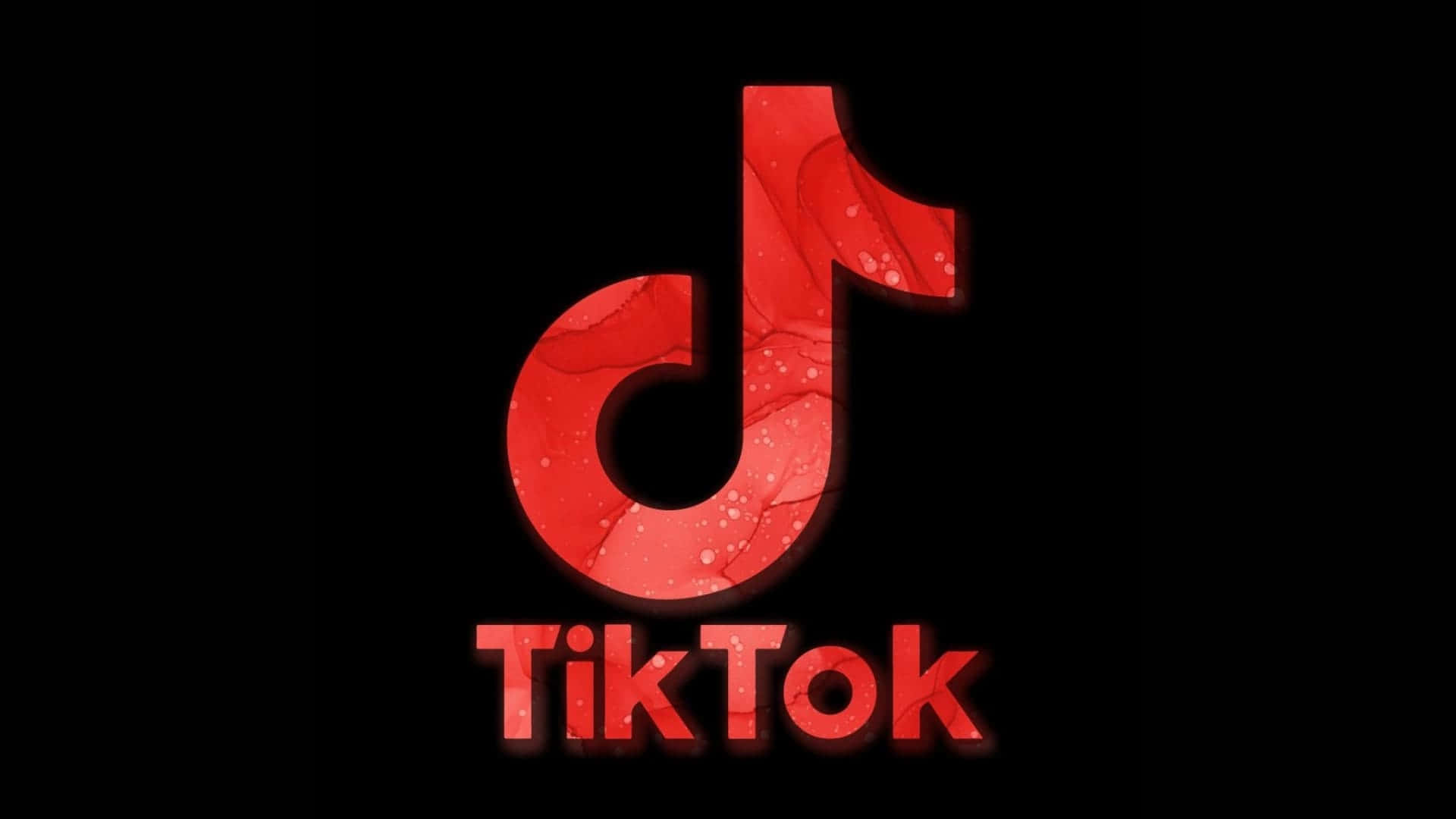 tiktok logo on a black background