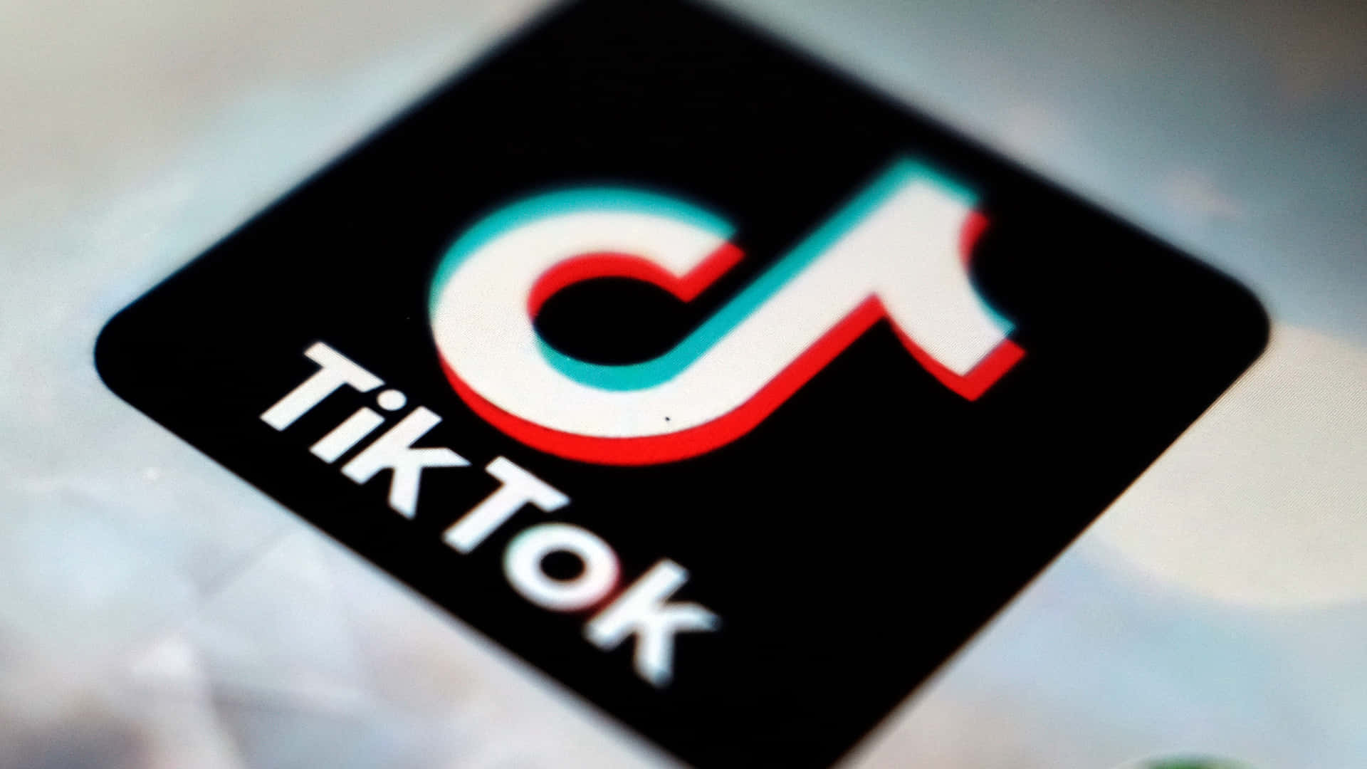 Logo of TikTok, the popular social media platform Wallpaper
